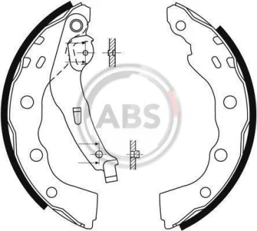 Комплект гальмівних колодок для Mitsubishi, Toyota, Suzuki ABS 9088 фото товару