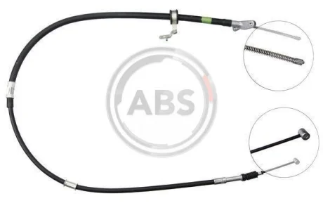 Трос ручного гальма зад. RAV 4 II 00-05 Л. (диск) (1425/1180) для Toyota ABS K19397 фото товару