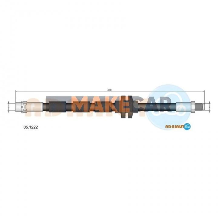 <strong>BMW Шланг торм. пер.1 E87, 3 E90/E91/E92 до -07.2005 ADRIAUTO 05.1222 (фото 1)</strong>