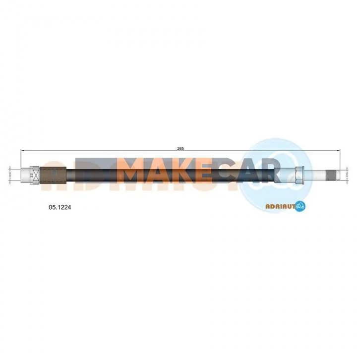 <strong>BMW Шланг торм. зад.1 E87, 3 E90/E91/E92 ADRIAUTO 05.1224 (фото 1)</strong>