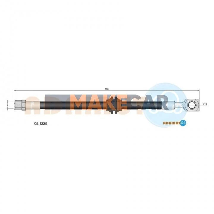 <strong>BMW Шланг тормозной пер. MINI Cooper, Cooper S, One, One D, Works ADRIAUTO 05.1225 (фото 1)</strong>