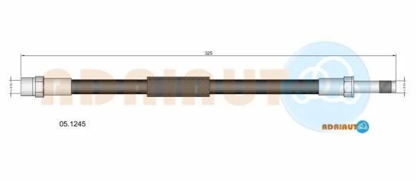 <strong>BMW Шланг гальмівний задній 5 F10 ADRIAUTO 05.1245 (фото 1)</strong>