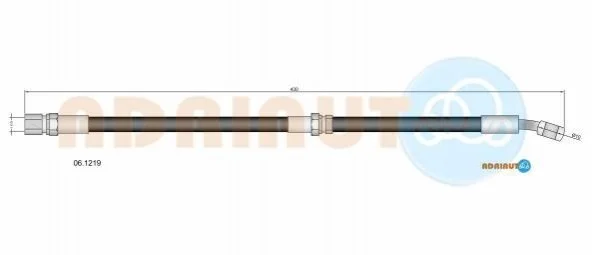 <strong>CHEVROLET Тормозной шланг передний левый Lacetti ADRIAUTO 06.1219 (фото 1)</strong>