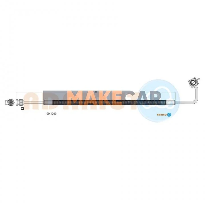 <strong>KIA Шланг тормозной пер. пр.Sportage 97- ADRIAUTO 09.1200 (фото 1)</strong>