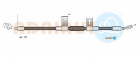 KIA шланг гальмівний передн.лів.Sorento 06- ADRIAUTO 09.1270 фото товару