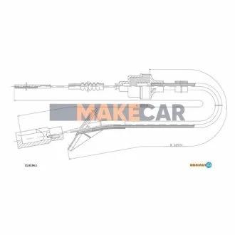 Трос зчеплення для Fiat, Ford ADRIAUTO 11.0134.1 фото товару
