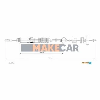 Трос зчеплення для Citroen, Peugeot, Fiat ADRIAUTO 11.0137.1 фото товару