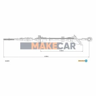 FIAT Трос сцепления Panda для ADRIAUTO 11.0172 фото товару
