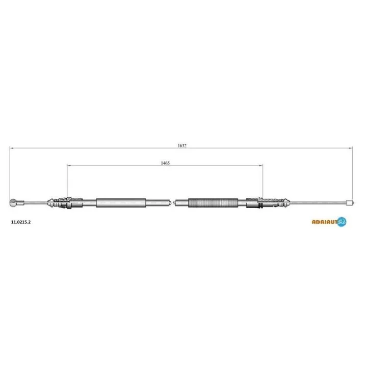 <strong>Трос ручного гальма CITROEN JUMPY, FIAT SCUDO (вир-во Adriauto) ADRIAUTO 11.0215.2 (фото 1)</strong>