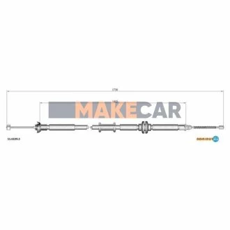 ТРОС РУЧНИХ ГАЛЬМ CITROENFIATPEUGEOT для ADRIAUTO 11.0229.2 фото товару