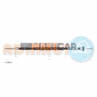 Тросик гальма стоянки Adriauto для Fiat ADRIAUTO 11.0260.2 фото товару