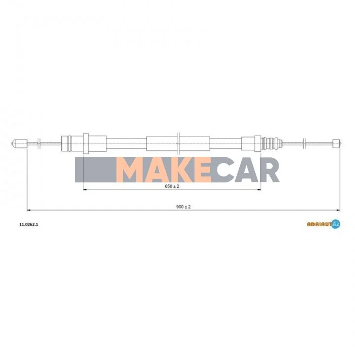 <strong>FIAT Трос ручного тормоза Scudo,Jumpy,Expert 1.9/2.0D ADRIAUTO 11.0262.1 (фото 1)</strong>