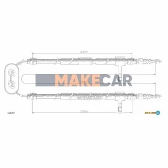 FIAT Трос ручного тормоза Croma для ADRIAUTO 11.0292 фото товару