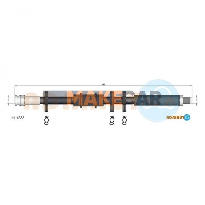 <strong>FIAT Шланг торм. пер.Ducato 85, Citroen C25, PEUGEOT J5 ADRIAUTO 11.1233 (фото 1)</strong>