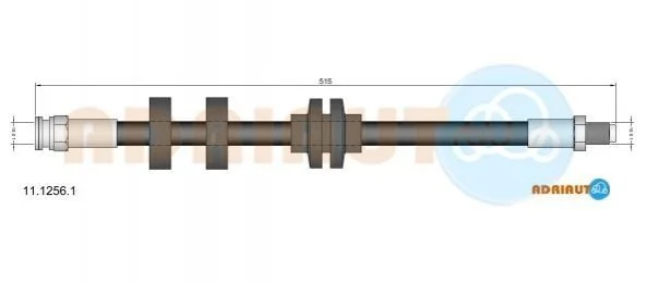 <strong>FIAT Шланг тормозной DOBLO Multijet 05- ADRIAUTO 11.1256.1 (фото 1)</strong>
