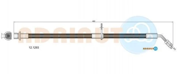 <strong>Шланг гальм. задн. лів. HONDA ACCORD 08- ADRIAUTO 12.1293 (фото 1)</strong>