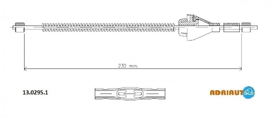 <strong>Трос стояночного гальма ADRIAUTO 13.0295.1 (фото 1)</strong>