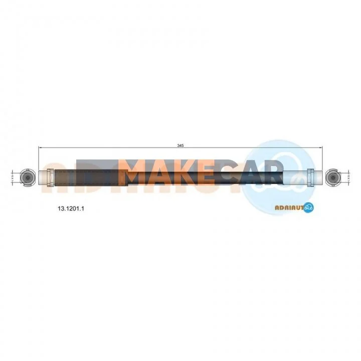 <strong>FORD Шланг тормозной зад.Fusion 02- ADRIAUTO 13.1201.1 (фото 1)</strong>