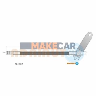 FORD Шланг тормозной передн.прав.Transit 03- ADRIAUTO 13.1231.1
