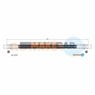 MAZDA Торм.шланг зад. 626 -92 для Mazda ADRIAUTO 22.1215 фото товару