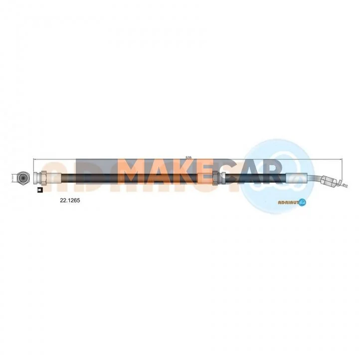 <strong>MAZDA Шланг тормозной задн.323 -04 535mm ADRIAUTO 22.1265 (фото 1)</strong>