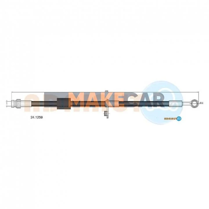 <strong>Гальмівний шланг MITSUBISHISMART ADRIAUTO 24.1259 (фото 1)</strong>