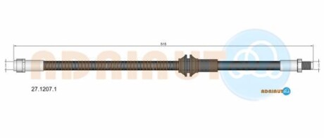 DB шланг гальмівний передн. GLK-CLASS 08- ADRIAUTO 27.1207.1 фото товара
