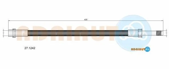 <strong>DB Торм.шланг задн.Sprinter 00- ADRIAUTO 27.1242 (фото 1)</strong>