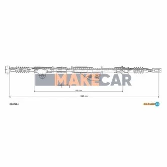 Трос зупиночних гальм для Nissan ADRIAUTO 28.0216.1 фото товару