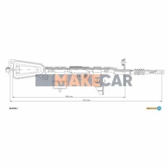 Трос ручного гальма для Nissan ADRIAUTO 28.0238.1 фото товару