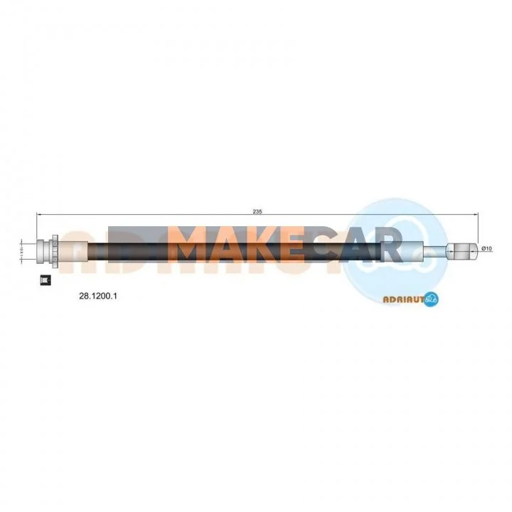 <strong>Гальмівний шланг NISSAN ADRIAUTO 28.1200.1 (фото 1)</strong>