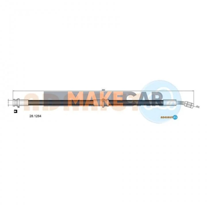 <strong>NISSAN Шланг тормозной пер. лев. Almera -00 ADRIAUTO 28.1284 (фото 1)</strong>