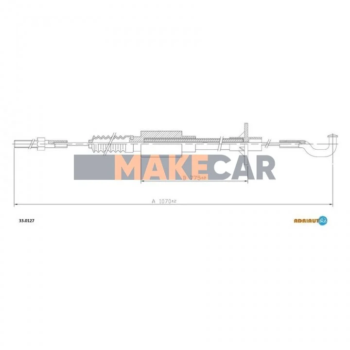 <strong>OPEL Трос сцепления Rekord E 1,7-2,0 ADRIAUTO 33.0127 (фото 1)</strong>