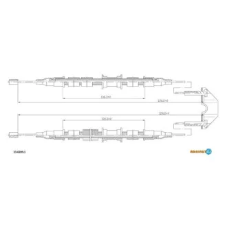 Тросик гальма стоянки Adriauto для Opel ADRIAUTO 33.0209.1 фото товару