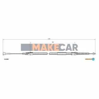 Тросик гальма стоянки Adriauto для Vauxhall, Opel ADRIAUTO 33.0289 фото товару
