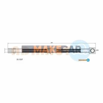OPEL Шланг торм.пер.Omega 1,8-3,0 86- для Opel ADRIAUTO 33.1237 фото товару