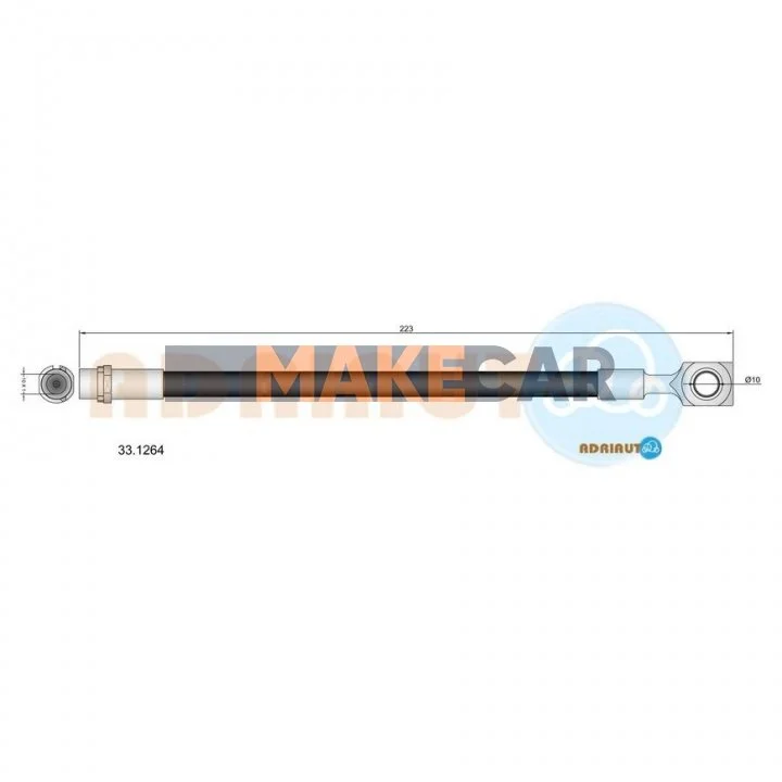 <strong>OPEL Шланг тормозн.задн.Astra G Zafira ADRIAUTO 33.1264 (фото 1)</strong>