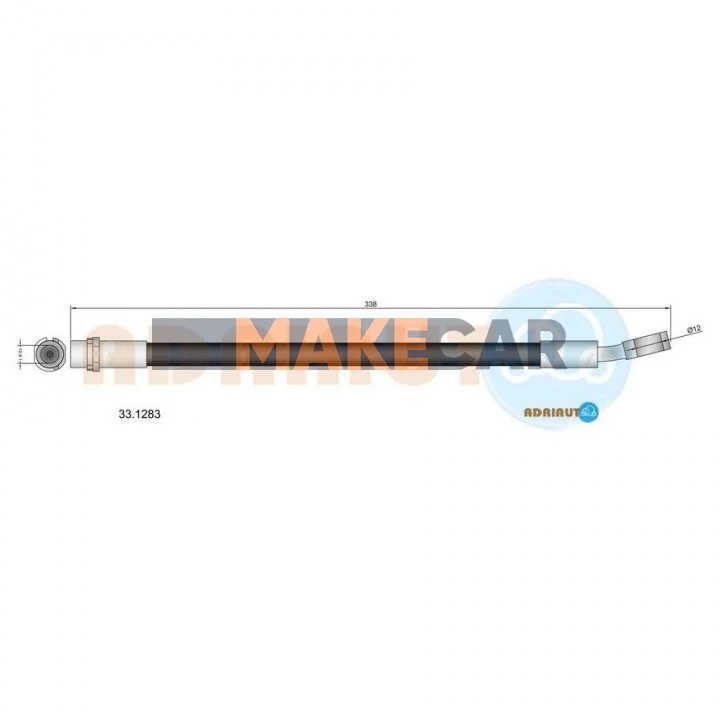 <strong>OPEL Шланг тормозн.зад. Vectra C 02- ADRIAUTO 33.1283 (фото 1)</strong>