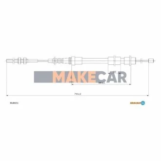 Тросик для Peugeot ADRIAUTO 35.0217.1 фото товара