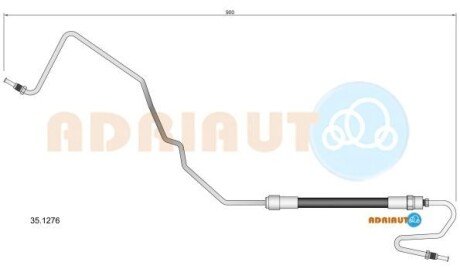 CITROEN гальмівний шланг С4 I, II 04-, DS ADRIAUTO 35.1276 фото товару