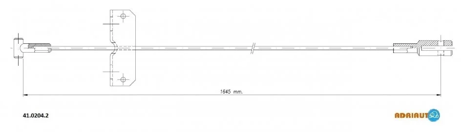 <strong>Трос стояночного гальма ADRIAUTO 41.0204.2 (фото 1)</strong>