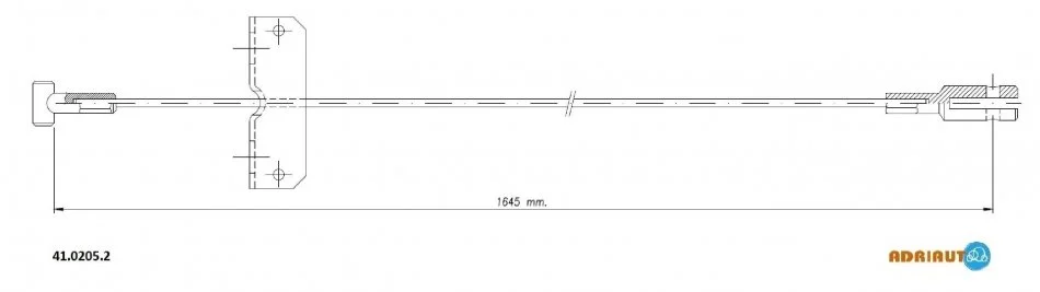 <strong>Трос стояночного гальма ADRIAUTO 41.0205.2 (фото 1)</strong>