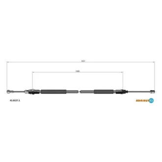 Тросик гальма стоянки Adriauto для Renault, Opel, Vauxhall, Nissan ADRIAUTO 41.0227.1 фото товару