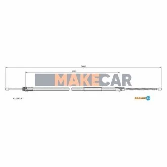 Трос ручного гальма для Renault ADRIAUTO 41.0242.1 фото товару