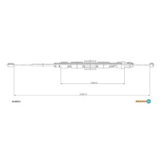 Трос ручного гальма Megane, Scenic (II) задн. (вир-во Adriauto) для Renault ADRIAUTO 41.0253.1 фото товару