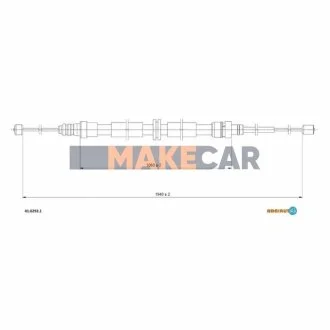 Трос стояночного гальма для Renault ADRIAUTO 41.0292.1 фото товару