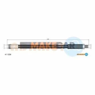 RENAULT Шланг тормозной передний 25 84-93 для Renault ADRIAUTO 41.1228 фото товару