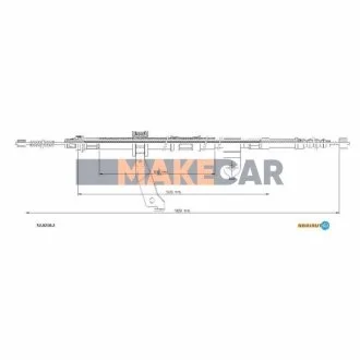 Трос стояночного гальма для Toyota ADRIAUTO 52.0210.2 фото товару