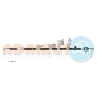 Трос ручного гальма для Toyota ADRIAUTO 52.0261.2 фото товару