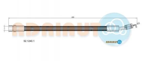 <strong>Гальмівний шланг TOYOTA COROLLA VERSO ADRIAUTO 52.1240.1 (фото 1)</strong>